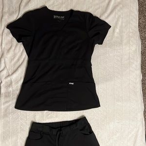 Grey’s anatomy scrub set-BLACK